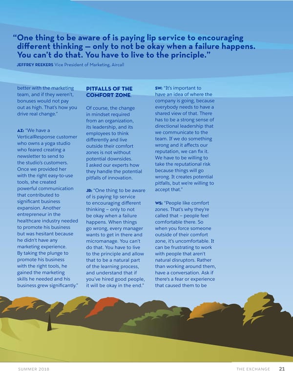 The Exchange Summer 2018 - Page 21