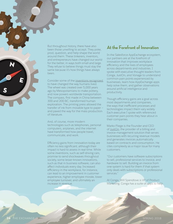 The Exchange Spring 2018 - Page 14