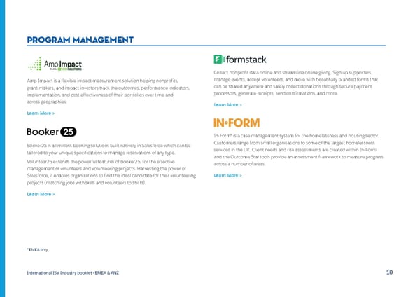 International Industry Booklet - Nonprofit & Education - Page 10